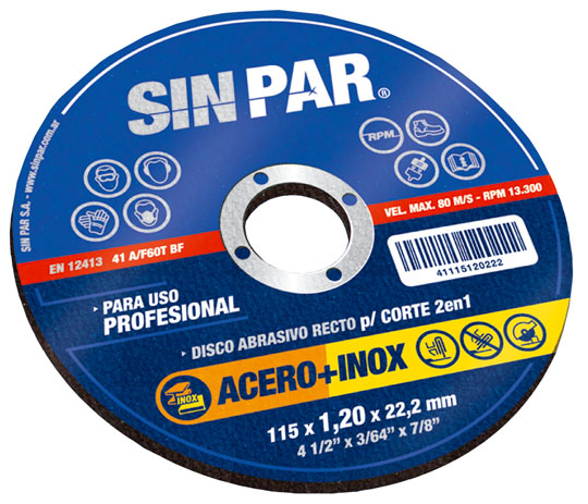 DIS ABRAS INOXID S PAR 115X1 DIS ABRAS INOXID S PAR 115X1.2